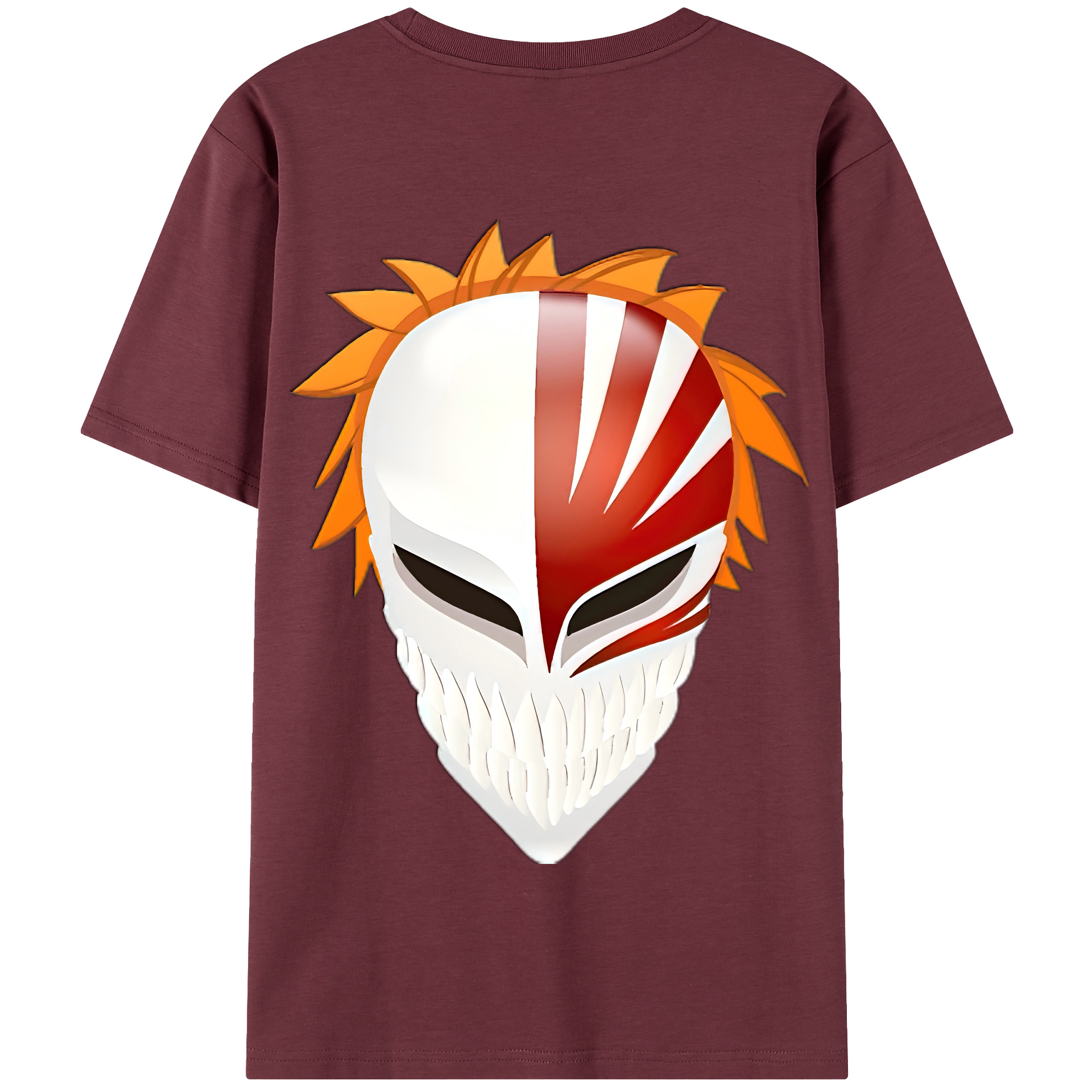 （画像用） ブリーチ 黒崎一護（くろさき いちご）BLEACH Kurosaki Ichigo 綿100％半袖Tシャツ（背面プリント）